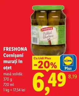 Lidl Freshona cornișoni murați în oțet Ofertă