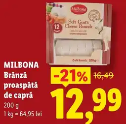 Lidl Milbona brânză proaspătă de capră Ofertă