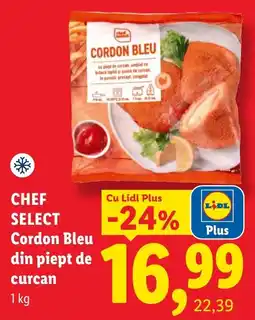 Lidl Chef Select Cordon Bleu din piept de curcan Ofertă