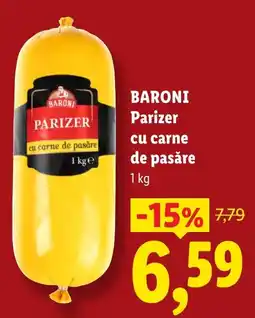 Lidl Baroni parizer cu carne de pasare Ofertă