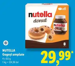 Lidl Nutella Gogoși umplute Ofertă
