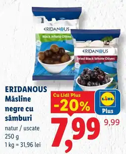 Lidl Eridanous măsline negre cu sâmburi Ofertă
