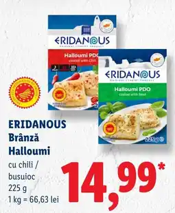 Lidl Eridanous brânză halloumi Ofertă