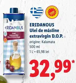Lidl Eridanous ulei de măsline extravirgin d.o.p. Ofertă