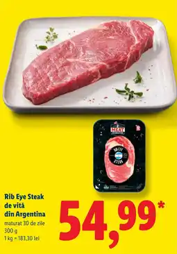 Lidl Meat Revolution Rib Eye Steak Ofertă