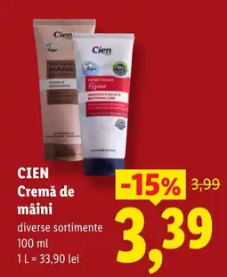 Lidl Cien cremă de mâini Ofertă