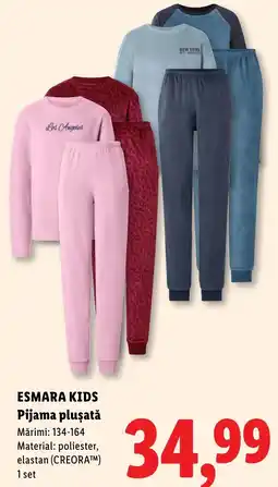 Lidl Esmara Kids Pijama plușată Ofertă