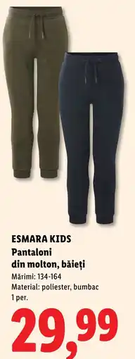 Lidl Esmara kids pantaloni din molton, băieți Ofertă