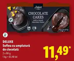 Lidl Deluxe Sufleu cu umplutură de ciocolată Ofertă