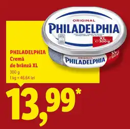 Lidl philadelphia cremă de brânză xl Ofertă