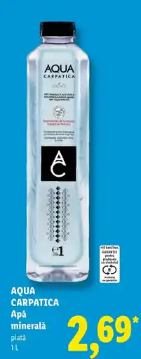 Lidl Aqua Carpatica Apă minerală Ofertă