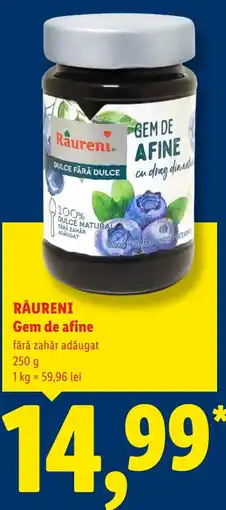 Lidl Raureni gem de afine Ofertă