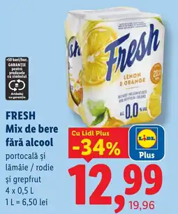 Lidl Fresh mix de bere fără alcool Ofertă