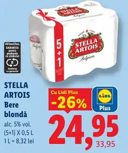 Lidl Stella artois bere blondă Ofertă