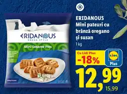 Lidl Eridanous mini pateuri cu brânză oregano și susan Ofertă