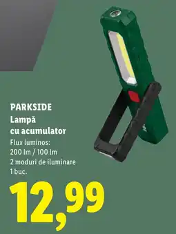 Lidl Parkside lampă cu acumulator Ofertă