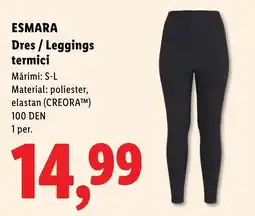 Lidl Esmara Dres / Leggings termici Ofertă