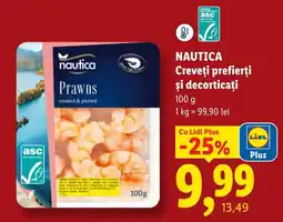 Lidl Nautica crevete prefierți și decorticați Ofertă