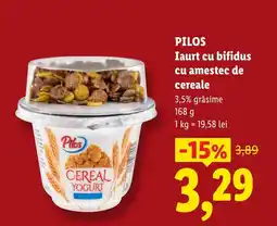 Lidl Pilos Iaurt cu bifidus cu amestec de cereale Ofertă