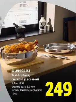Lidl Silvercrest tavă friptură cu capac și accesorii Ofertă