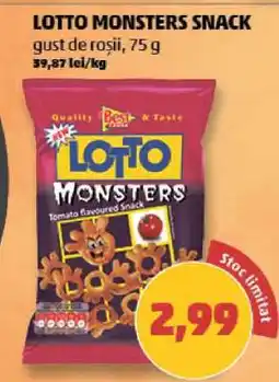 Penny LOTTO MONSTERS SNACK Ofertă