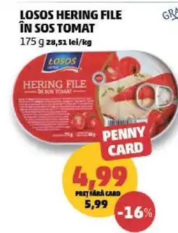 Penny LOSOS HERING FILE ÎN SOS TOMAT Ofertă