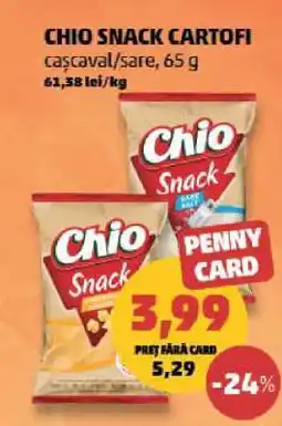 Penny CHIO SNACK CARTOFI Ofertă