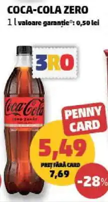 Penny Coca-Cola zero Ofertă