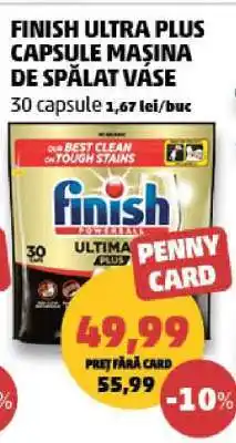 Penny FINISH ULTRA PLUS CAPSULE MAȘINA DE SPĂLAT VASE Ofertă