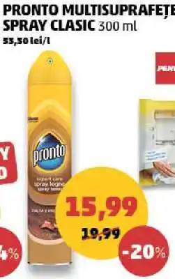 Penny PRONTO MULTISUPRAFEȚE SPRAY CLASIC 300 ml Ofertă