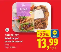 Lidl Chef Select Kebab de pui cu sos de usturoi Ofertă