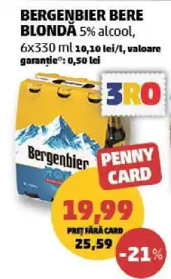 Penny BERGENBIER Bere blondă Ofertă