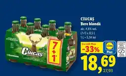 Lidl CIUCAŞ Bere blondă Ofertă