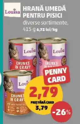 Penny Hrană umedă pentru pisici Louisa Ofertă