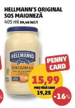 Penny HELLMANN'S ORIGINAL SOS MAIONEZĂ Ofertă