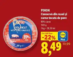 Lidl Pikok Conservă din rasol și carne tocată de porc Ofertă