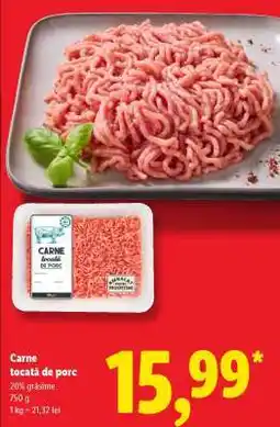 Lidl Carne tocată de porc Ofertă