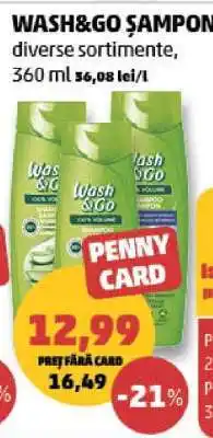 Penny WASH&GO Şampon Ofertă