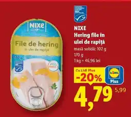 Lidl NIXE Hering file în ulei de rapiță Ofertă