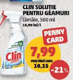 Penny Clin Soluție pentru Geamuri Ofertă