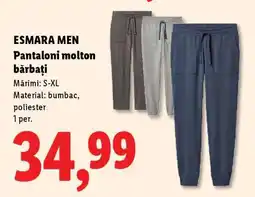 Lidl ESMARA MEN Pantaloni molton, bărbați Ofertă