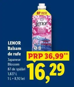 Lidl LENOR Balsam de rufe Japanese Blossom Ofertă