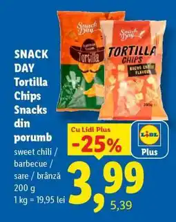 Lidl SNACK DAY Tortilla Chips Ofertă