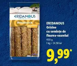 Lidl ERIDANOUS Grisine cu semințe de floarea-soarelui Ofertă