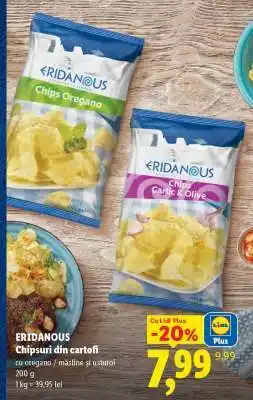 Lidl ERIDANOUS Chipsuri din cartofi Ofertă