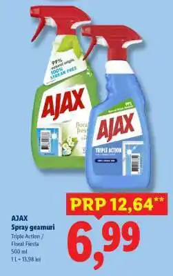 Lidl AJAX Spray geamuri Ofertă