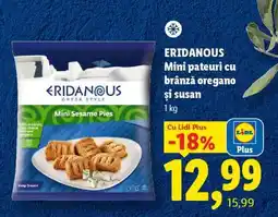 Lidl ERIDANOUS Mini pateuri cu brânză, oregano și susan Ofertă
