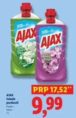 Lidl Ajax Soluție Pardoseli Ofertă