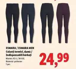 Lidl ESMARA / ESMARA MEN Colanți termici Ofertă