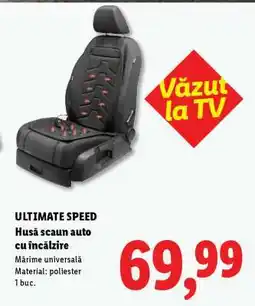 Lidl ULTIMATE SPEED Husă scaun auto cu încălzire Ofertă